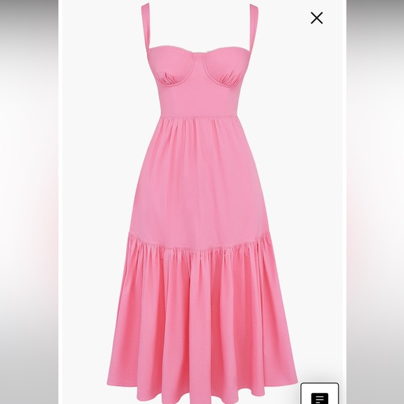 House of cb bubble gum pink midi dress - Picture 4 of 7